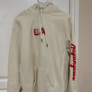 Ivory bone colored Japangeles hoodie. Worn 1 time. Perfect condition